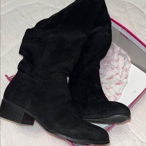 Women's Black Suede Boots